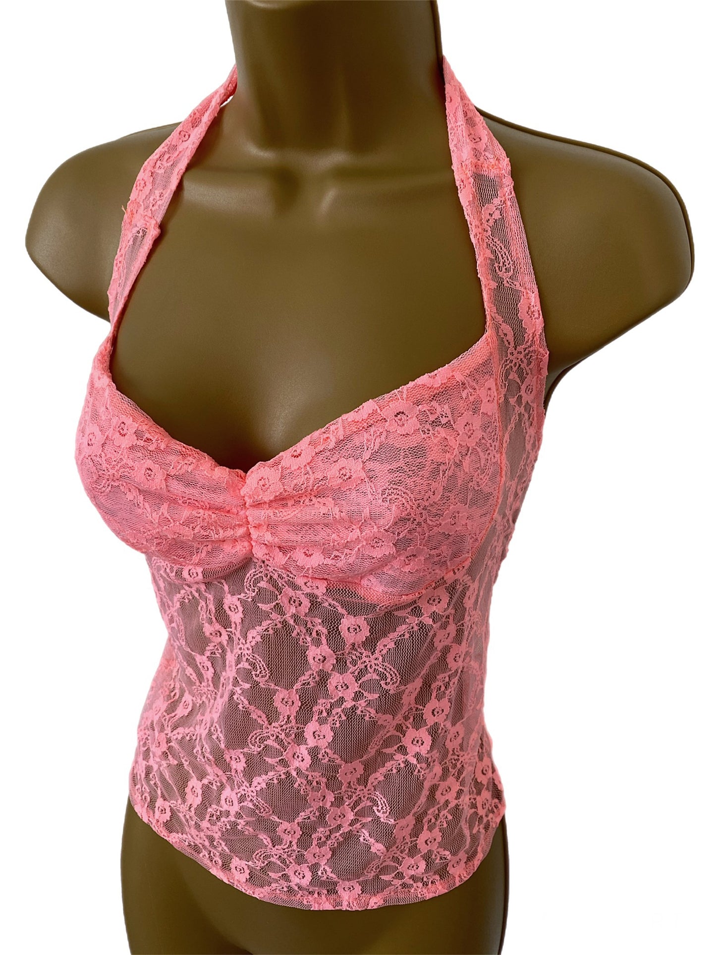 Pink Lace Cami Top